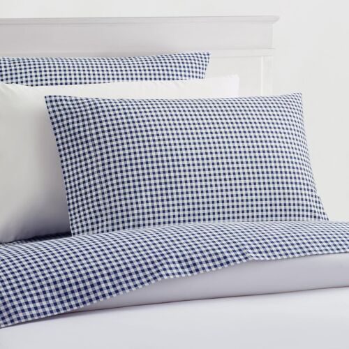 New- Classic 250tc 100% Cotton Gingham Checkered Print Sheet Set