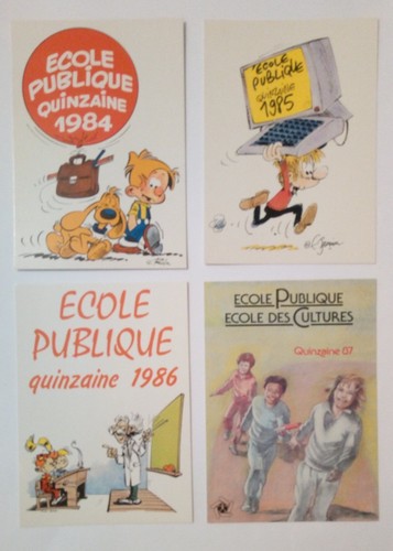 4 carte postale École