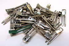 2.9 oz 1950's Double Prong Nickel Plate Steel Beauty Shop Style Hair Curl Clips