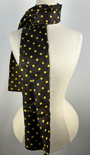 Vintage Scarf Yellow Polka Dot Retro VTG