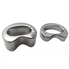 New Stainless Steel Lock Ring Heavy Duty Male Metal Ball Stretcher Scrotum Delay