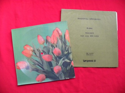 BEE GEES tragedy NM RARE 1979 POLISH FLEXI Tonpress
