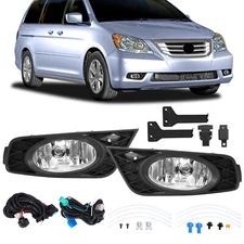For Honda Odyssey 2008-2010 Bumper Driving Fog Lights Lamp L+R w/Wiring Kit