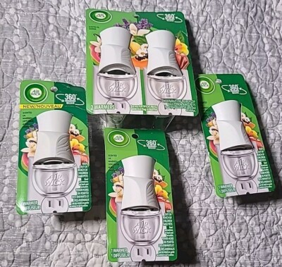 (5)New Air Wick Plug in Electric Scented Oil Air Freshener Warmer Units