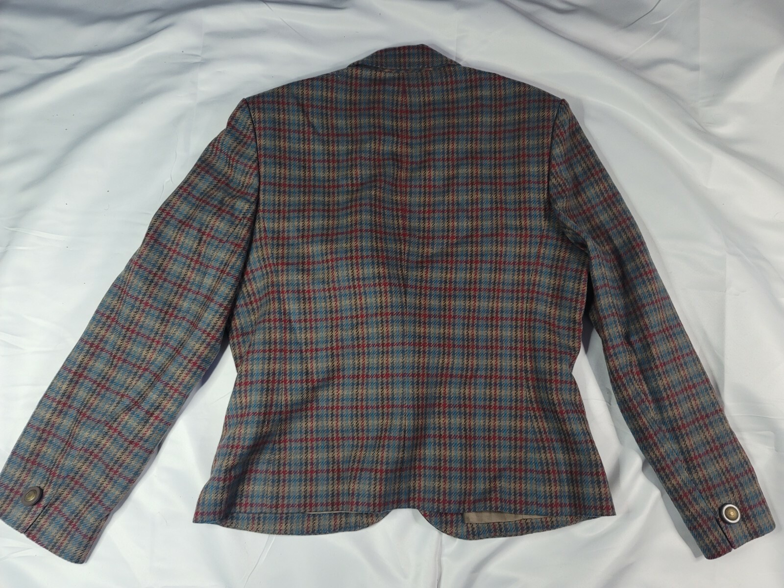 Pendleton Wool Plaid Brown Blue Red  Button Up Bl… - image 5
