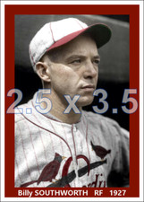 Billy Southworth - 1927 St. Louis Cardinals - choose a style - colorized print