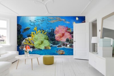 3D Beautiful Coral ZHUA43994 Wallpaper Wall Murals Removable Self-adhesive Ann