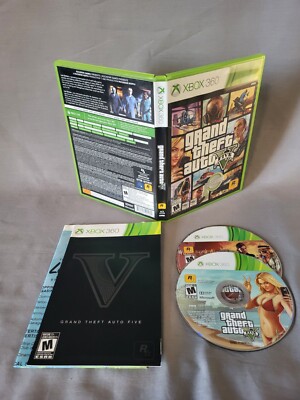 Grand Theft Auto V, Xbox 360, Complete, Authentic! (With Map!)