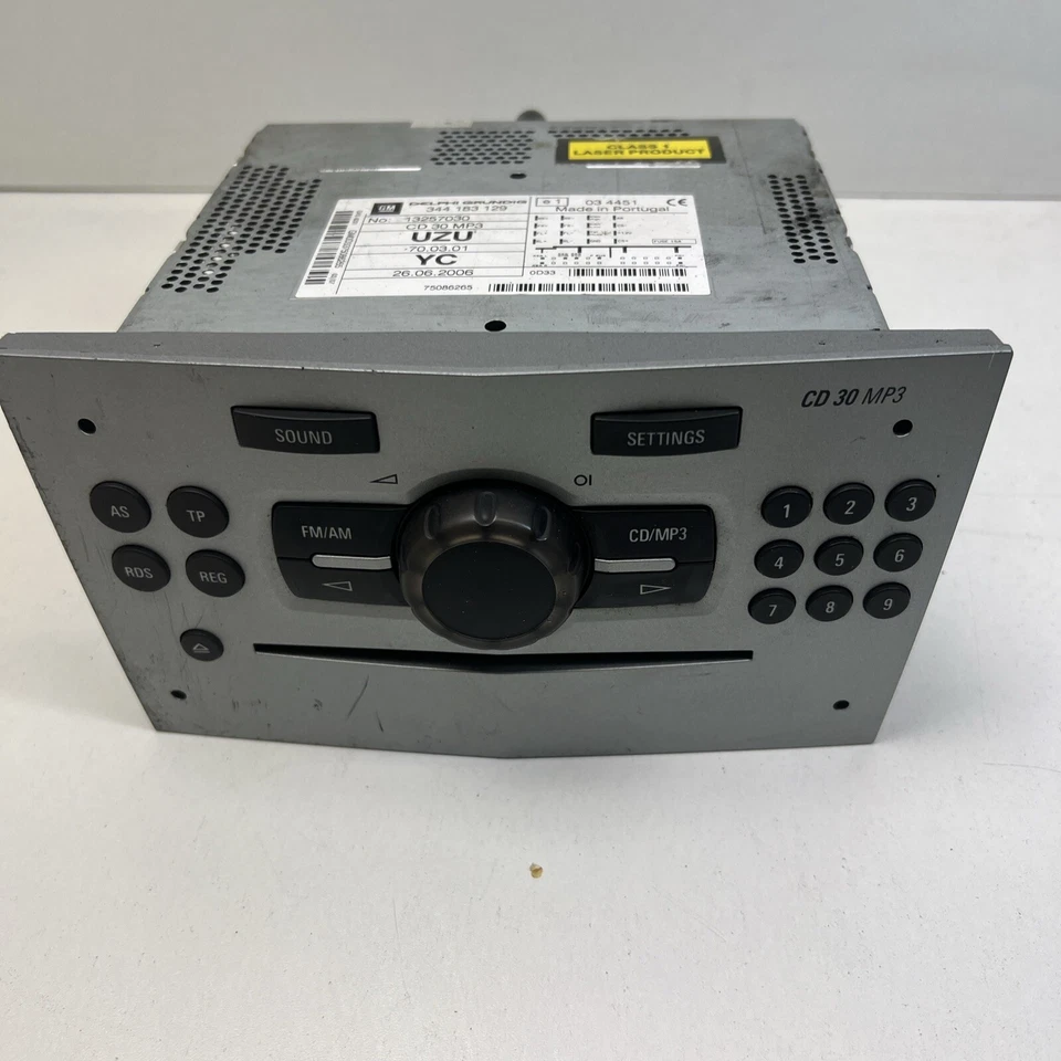 2007 VAUXHALL CORSA CD30 MP3 LETTORE CD 13257030 Venduto Senza Codice - Immagine 3 di 4