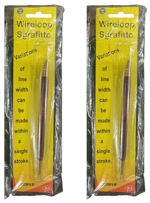 (2Pack) Kemper Tools WLS Double Ended Wire Loop Sgraffito Polished Project Tool
