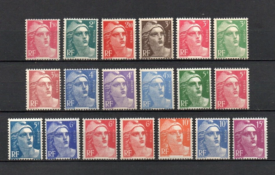 FRANCE 1945 . Série N°s 712 à 724 . Neufs ** (MNH) . - Photo 1/1