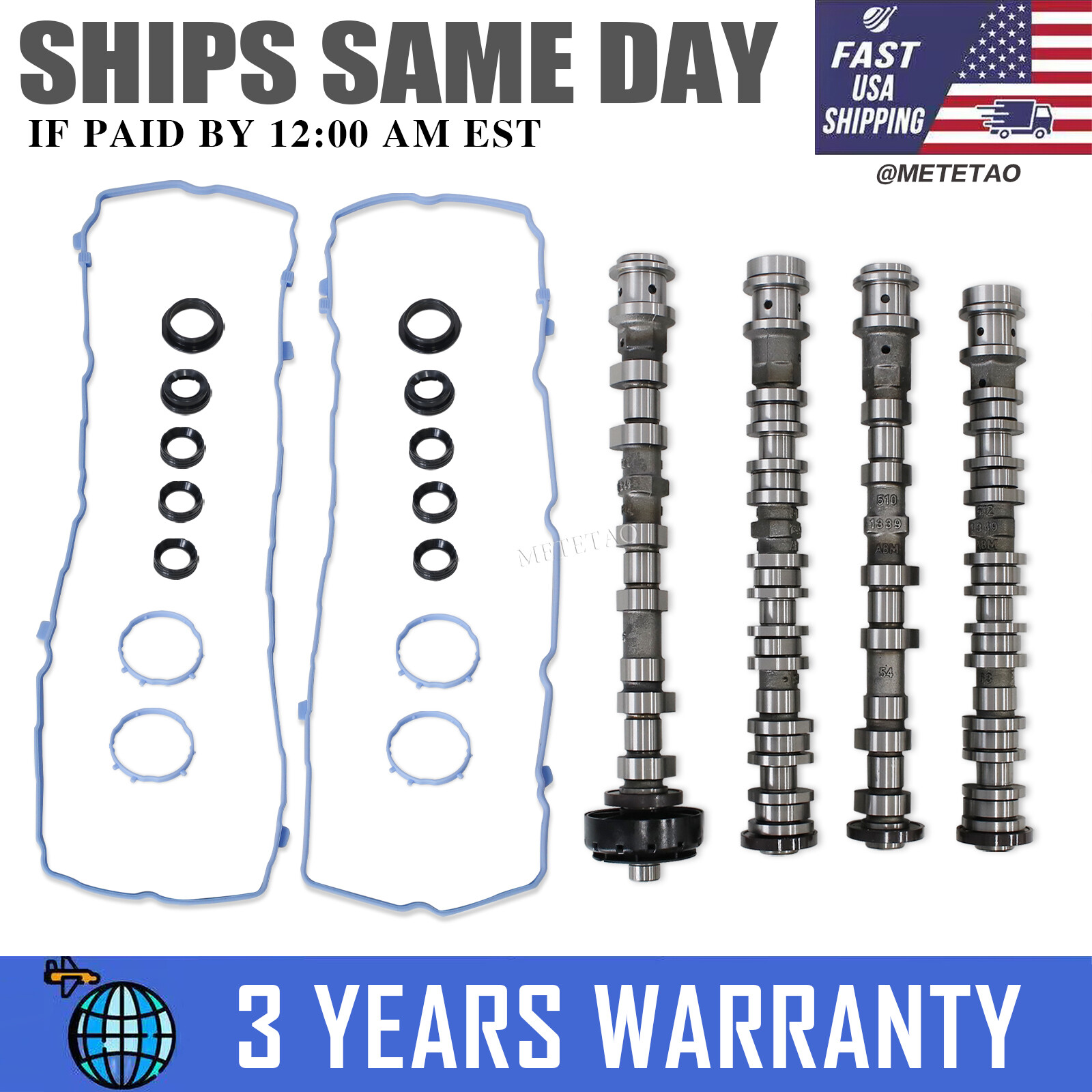 2016-2024 Jeep Dodge Chrysler Ram 3.6L Right Left Camshaft Intake Exhaust