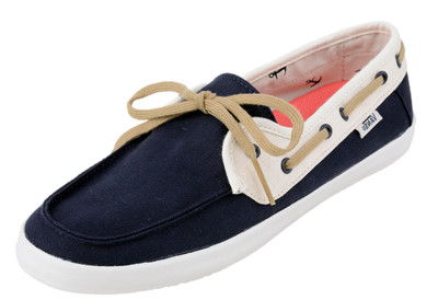 Vans CHAUFFETTE Canvas SURF SIDERS Slipper - Blau Rockabilly