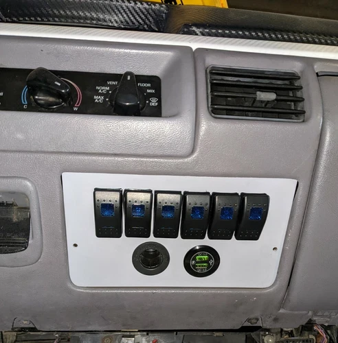 OBS Ford Auxillary Switch Panel 6 Gang Rocker -RCP CUSTOM FIT