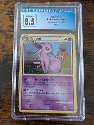 2010 POKEMON ESPEON UNDAUNTED HOLO #2/90 CGC 8.5 NEAR MINT | eBay