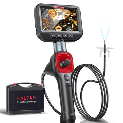 Ralcam Endoskopkamera 4-Wege 360° Joystick Inspektionskamera 3.3ft Flexible Kabe