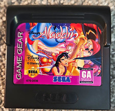 SEGA Disney's Aladdin (Sega Game Gear) Game Cartridge - GA (General Audiences)