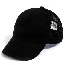 Baby Baseball Cap with Mesh Toddler Baseball Hat Infant 12-24 Months Black