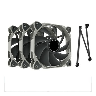 3Pcs 120mm Computer Fan Coolers PWM 4PIN PC Computer Cooling Case Radiator Fan