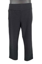 Susan Graver Weekend Essentials Premium Stretch Ankle Pants Black