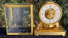 Vintage 1981 LeCoultre  Atmos Clock - SEE VIDEO - RUNS GOOD