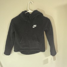 Nike Girls High Low Sherpa Hoodie Pocket NWT Sz 5