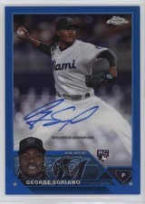 2023 Topps Chrome Update Blue Refractor 10/150 George Soriano #AC-GSO Auto 5l1