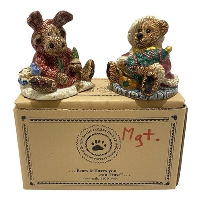 Boyds Bears Bearware Salt Pepper Set 1997 Grenville Manheim 4 