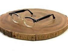 TART OPTICAL Eyeglasses Frames 44 22 mm Black Clear Vintage 5 1/2 Made in USA