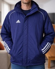 adidas Herren Jacke S M blau Parka Winterjacke Tiro Stadionjacke retro 90s y2k 