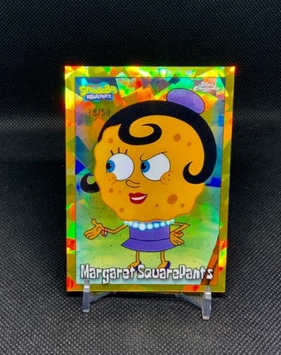 2025 Topps Chrome SpongeBob Margaret 17 SquarePants Gold Refractor /50 NM