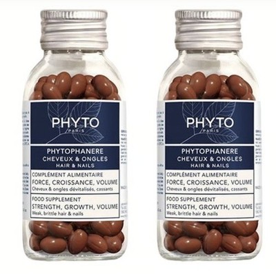 Phyto Phytophanere Hair & Nails Dietary Supplements 2x 120 Caps EXP 2027