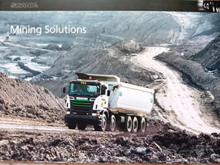 Original SCANIA Prospekt. Mining Solutions.