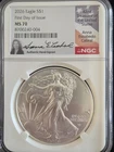 2026 Silver American Eagle "40th Anniversary" NGC MS70 FDOI Cabral Hand Signed