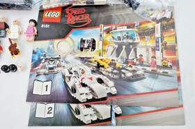 LEGO Speed Racer 8161 Grand Prix Race Complete Retired Unused Stickers EUC