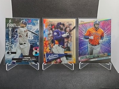 2024 Topps Yordan Alvarez #FF-16 FANTASY & AT-46 AUTUMN TALES & SMLB-8 STARS LOT