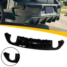 Rear Bumper Diffuser for 15-21 Dodge Charger SRT OE Style Glossy Black-PP