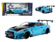 2023 NISSAN GT-R (R35) LIBERTY WALK 2.0 RHD BABY BLUE 1/18 BY SOLIDO S1805817-7B