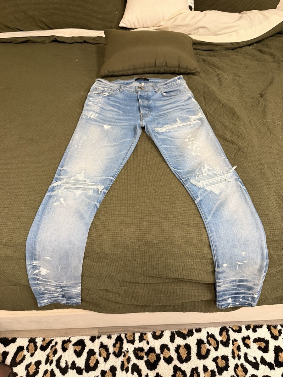 ぼ*れ様 AMIRI デニム mx1 激レア　32 正規品　証明書付き AMIRI MX1 Painter Jeans SIZE 32 100% Authentic | eBay