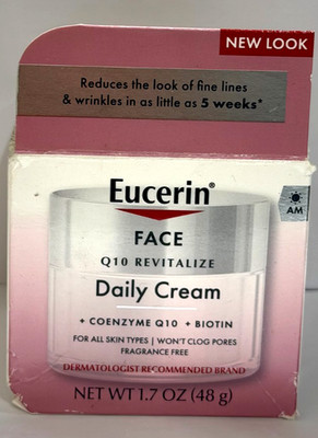 Eucerin Q10 Revitalize Anti-Wrinkle Face Cream 1.7 oz Daily Moisturizer