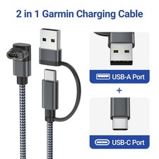 Itramax 2-in-1 Charger Cable for Garmin Fenix Forerunner Venu Instinct 4FT