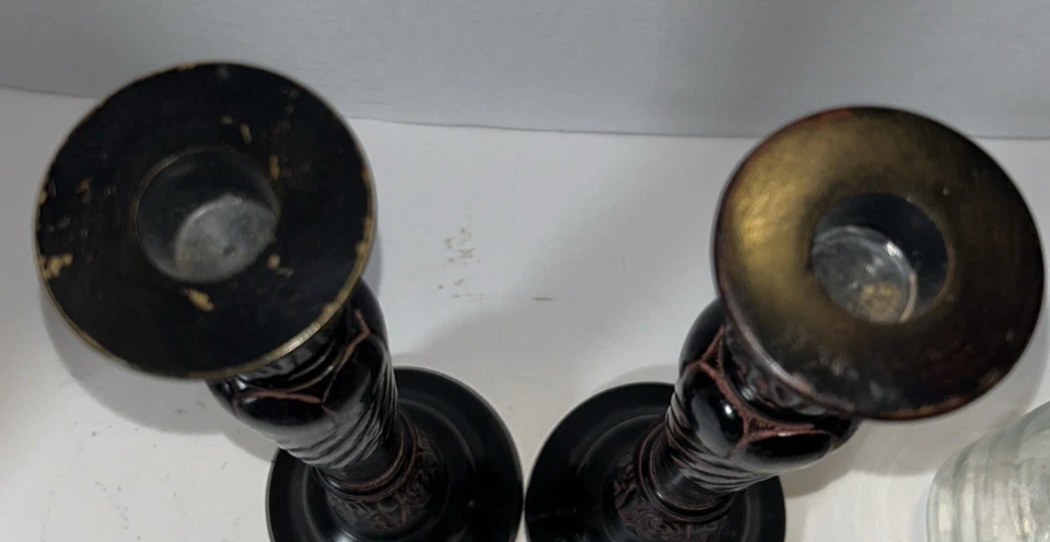 Southern Living GARRITY HOUSE Candle Stick Holder 15 in Tall Set of Two - Image 3 of 4