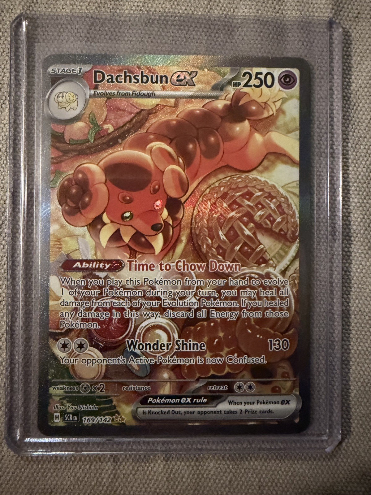 Dachsbun ex 169/142 – Stellar Crown – Double Rare  – English – Near Mint