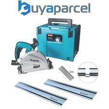Image of Makita SP6000J 240v Plunge Cut Circular Saw 165mm Cased +  2x1.5m BAP Guide Rail