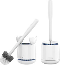 Toilet Bowl Brush and Holder, Premium Quality, with Solid Handle and Durable Bri