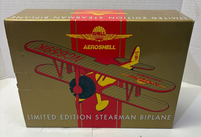 Aeroshell Liberty Classics Spec Cast Shell Limited Edition Stearman Biplane 1996