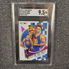 2020-21 Panini Recon Stephen Curry Eyes on the Prize Purple /49 SGC 9.5 Mint+