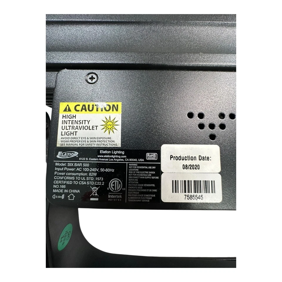 Elation Professional SIXBAR 500 LED Bar Wash Effect Stage Light DMX - Image 4 of 4