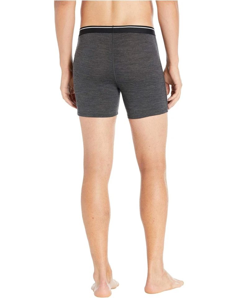 Calzoncillos boxer Icebreaker L12459 Jet Heather Anatomica mezcla de lana merino talla M Foto 2 de 3
