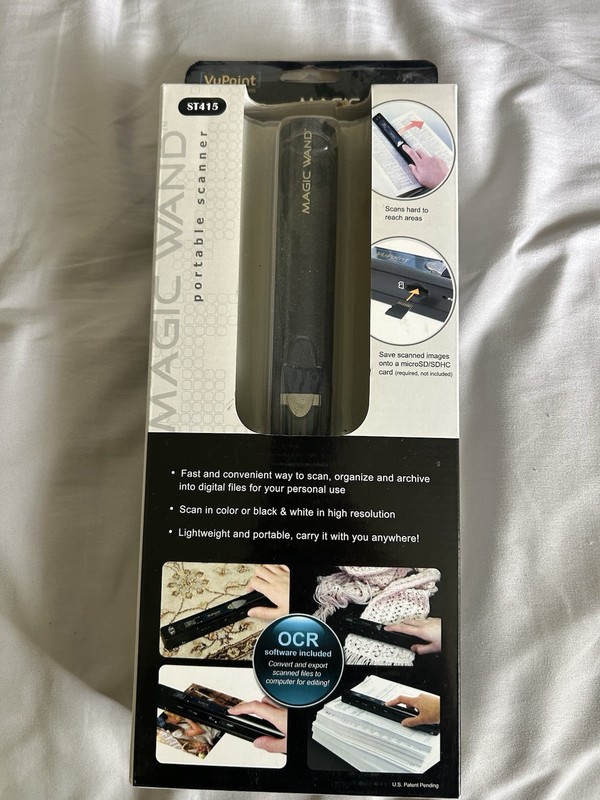 VuPoint Magic Wand PDS-ST410-VP Handheld Portable Scanner.